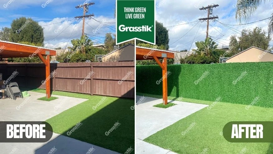 Artificial, Fake Grass Fence-Grass Fence Panels